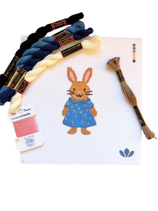 Bunny in Blue Dress