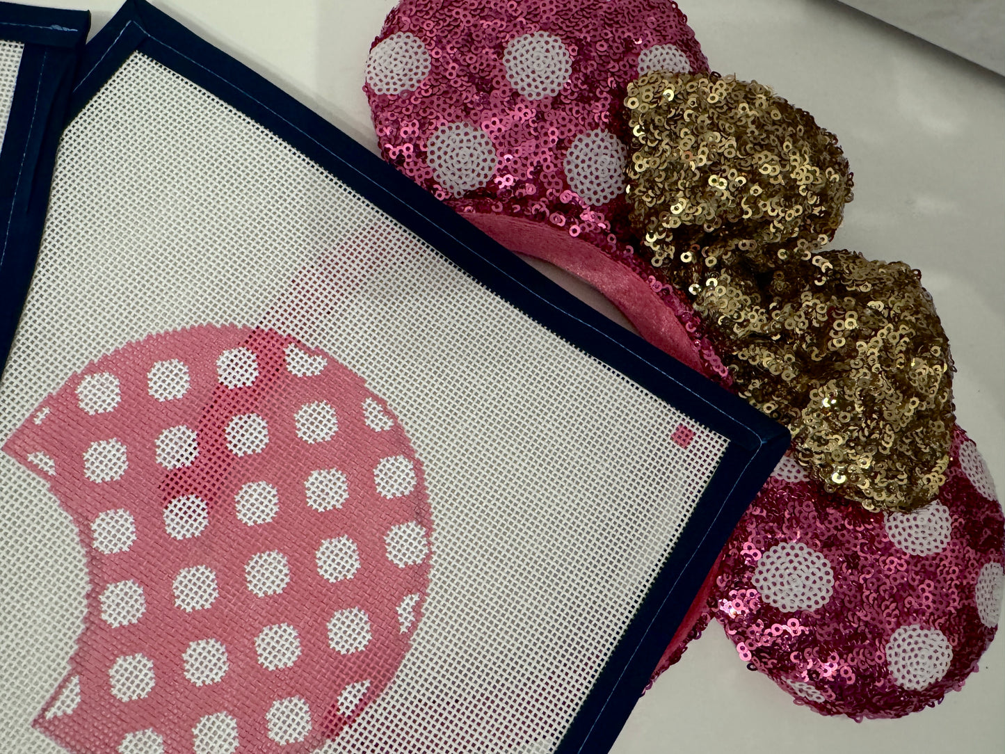 Pink Polka Dot Mouse Ears