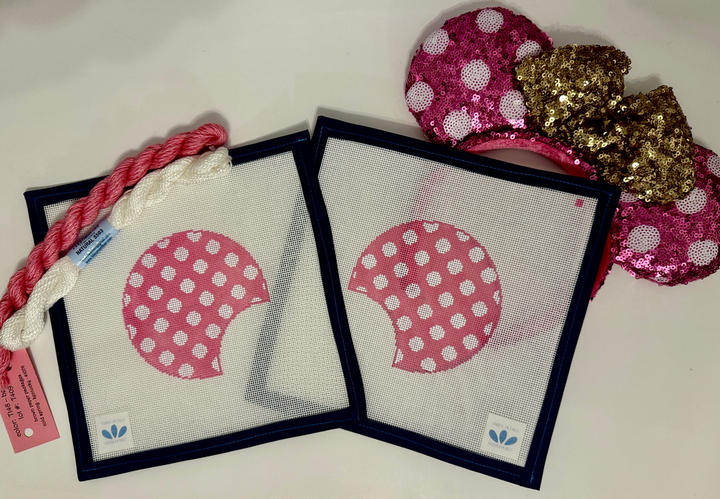 Pink Polka Dot Mouse Ears