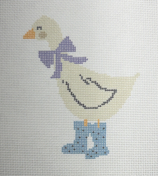 Duck in Boots - Purple & Blue