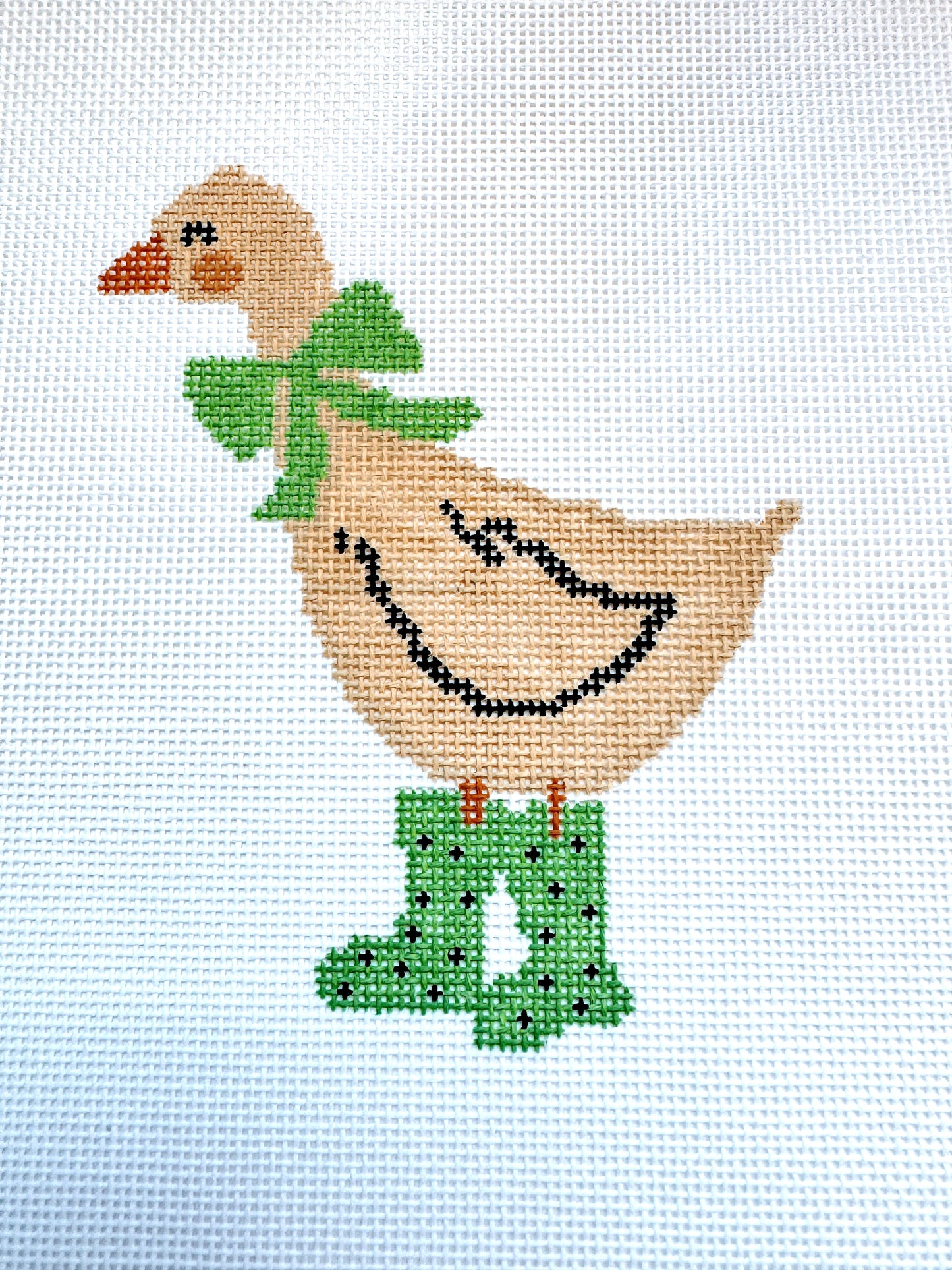 Duck in Boots - Green