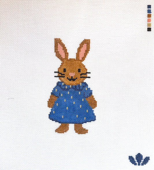 Bunny in Blue Dress