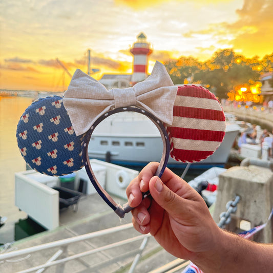 Patriotic Ears with Bows